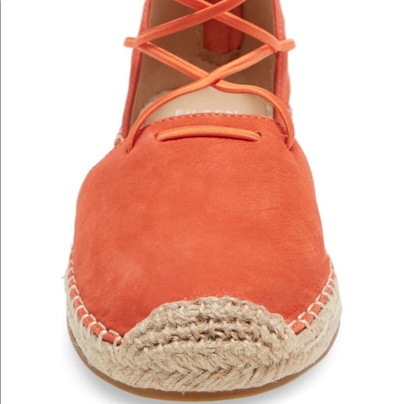 Eileen Fisher Orange Lace Espadrille Sz 8 - Picture 14 of 16